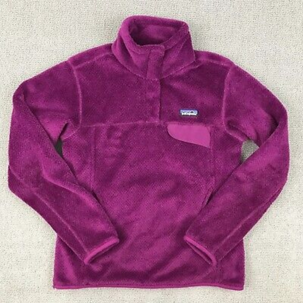 *NEW* Patagonia, XXS | Purple Snap Re-Tool LS Pullover
